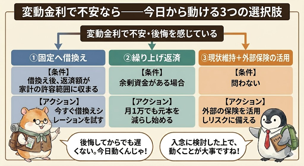 すでに後悔しているなら～今からでもできる3つの選択肢～