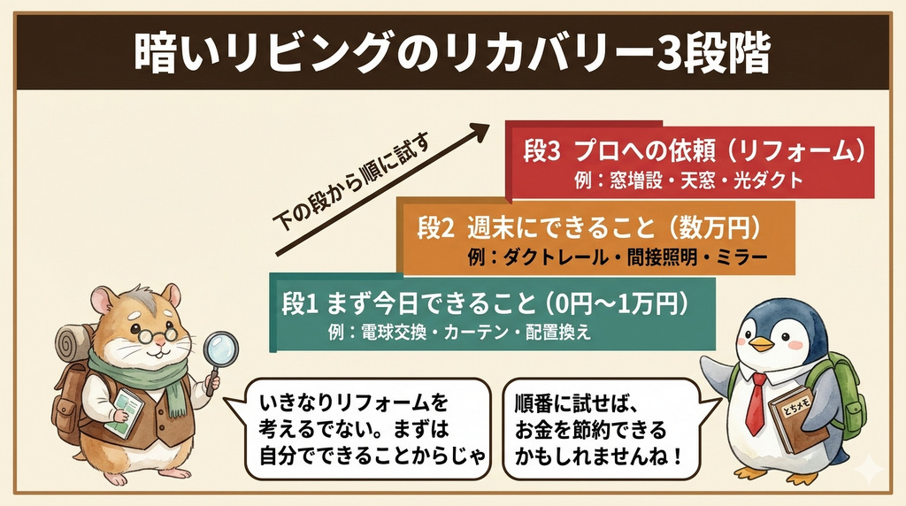 すでに暗くて後悔している人へ｜費用別リカバリー3段階