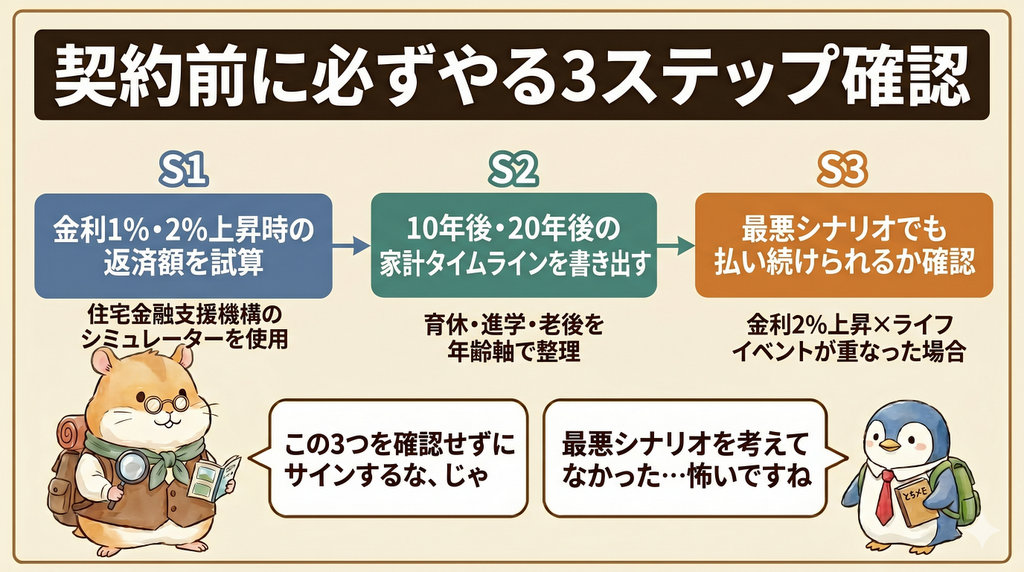 後悔しないために購入前に行う「3ステップシミュレーション」