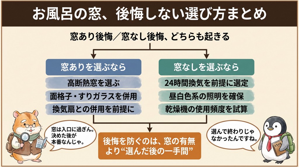 窓の有無より「設計の工夫」が後悔の有無に関係する